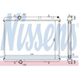 воден радиатор NISSENS 636006 