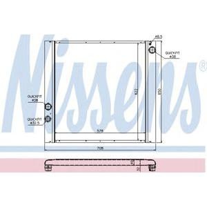 воден радиатор NISSENS 64327 