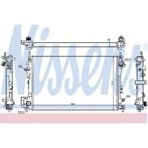 воден радиатор NISSENS 630742 
