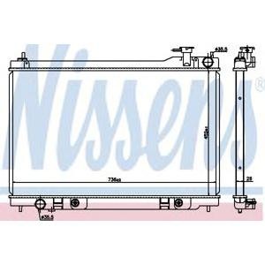 воден радиатор NISSENS 68119 