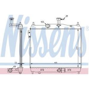 воден радиатор NISSENS 67512 
