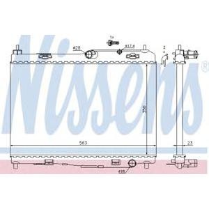 воден радиатор NISSENS 69235 