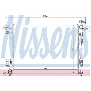 воден радиатор NISSENS 67515 