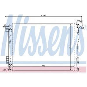воден радиатор NISSENS 67514 