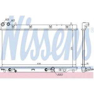 воден радиатор NISSENS 68098 