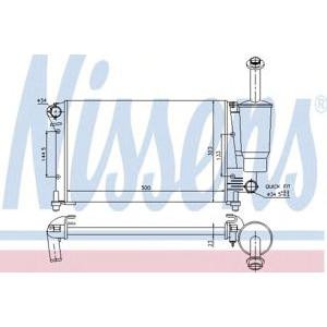 воден радиатор NISSENS 617853 