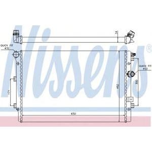 воден радиатор NISSENS 65015 