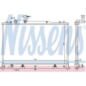 воден радиатор NISSENS 68524 