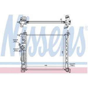 воден радиатор NISSENS 630736 