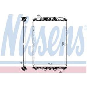 воден радиатор NISSENS 67219 