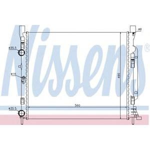 радиатор, охлаждане на двигателя NISSENS 637623 