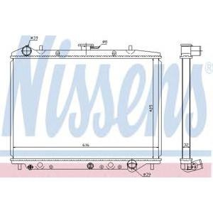 радиатор, охлаждане на двигателя NISSENS 630754 
