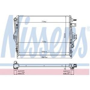 воден радиатор NISSENS 65297 
