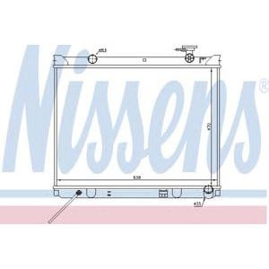 радиатор, охлаждане на двигателя NISSENS 66766 