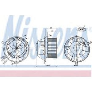вентилатор вътрешно пространство NISSENS 87034