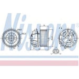 вентилатор вътрешно пространство NISSENS 87127