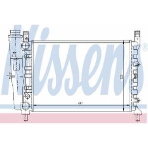 воден радиатор NISSENS 61950