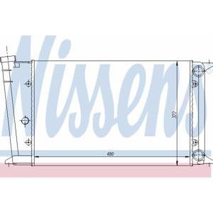 воден радиатор NISSENS 65020 