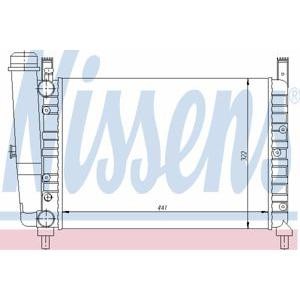 воден радиатор NISSENS 61853 