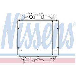 воден радиатор NISSENS 64182 
