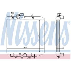 воден радиатор NISSENS 61749 