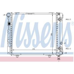 воден радиатор NISSENS 62659
