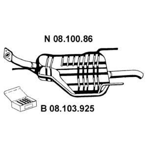 задно гърне EBERSPACHER 08.100.86 
