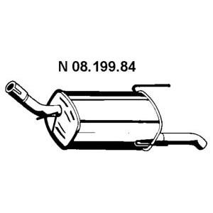 задно гърне EBERSPACHER 08.199.84