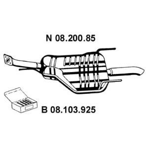 задно гърне EBERSPACHER 08.200.85