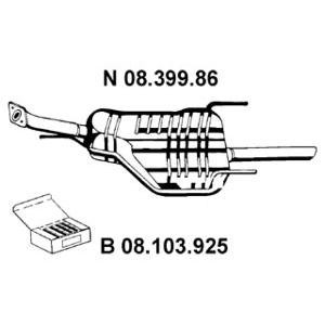 задно гърне EBERSPACHER 08.399.86