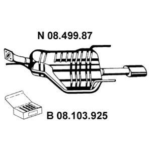 задно гърне EBERSPACHER 08.499.87 