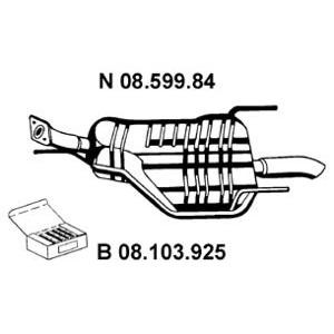 задно гърне EBERSPACHER 08.599.84