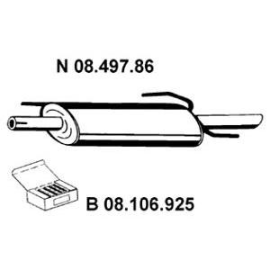 задно гърне EBERSPACHER 08.497.86 