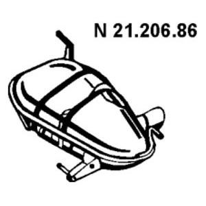 задно гърне EBERSPACHER 21.206.86