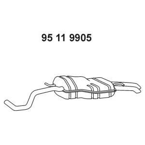 задно гърне EBERSPACHER 95 11 9905