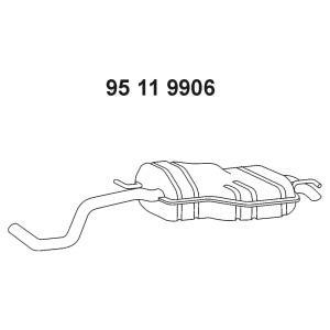 задно гърне EBERSPACHER 95 11 9906