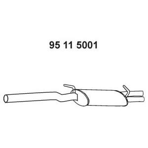средно гърне EBERSPACHER 95 11 5001 