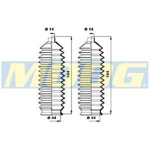 комплект маншон, кормилно управление MOOG K150267 