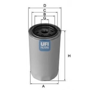 хидравличен филтър за автоматична скоростна кутия UFI 80.059.00 