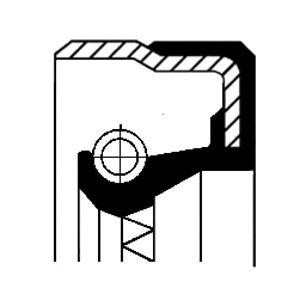 семеринг, ръчна трансмисия; семеринг, диференциал CORTECO 01034065B 