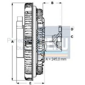 съединител, вентилатор на радиатора BERU LK086 