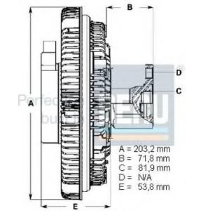 съединител, вентилатор на радиатора BERU LK111 