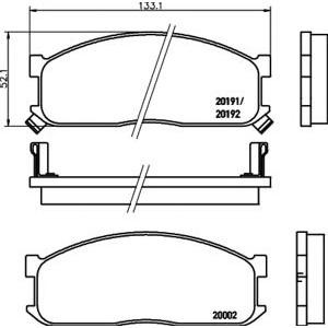 накладки PAGID T0358 