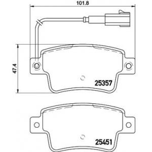 накладки PAGID T2168