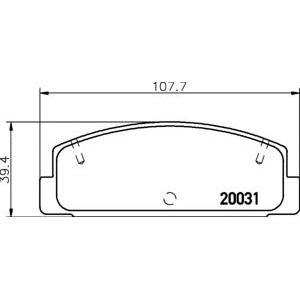 накладки PAGID T3052