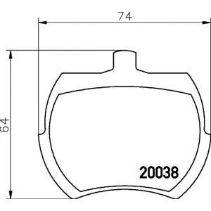 накладки PAGID T0569 