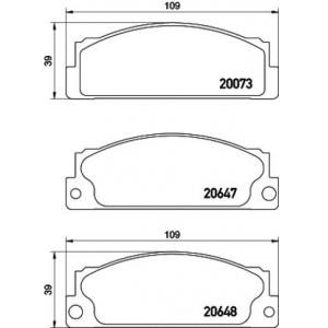 накладки PAGID T6025 