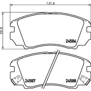 накладки PAGID T1722 