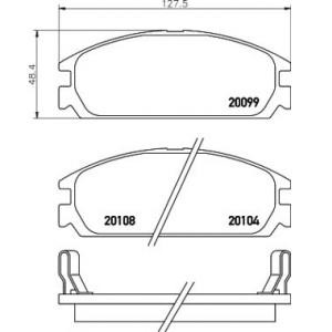 накладки PAGID T0365 
