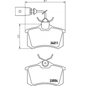 накладки PAGID T1678 